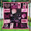 Breast Cancer Warrior Quilt -Tt19Mk-0308  Quilt